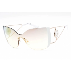 Guess Women's Sunglasses - Adjustable Nose Pad White Metal Shield Frame | GU7719 21C