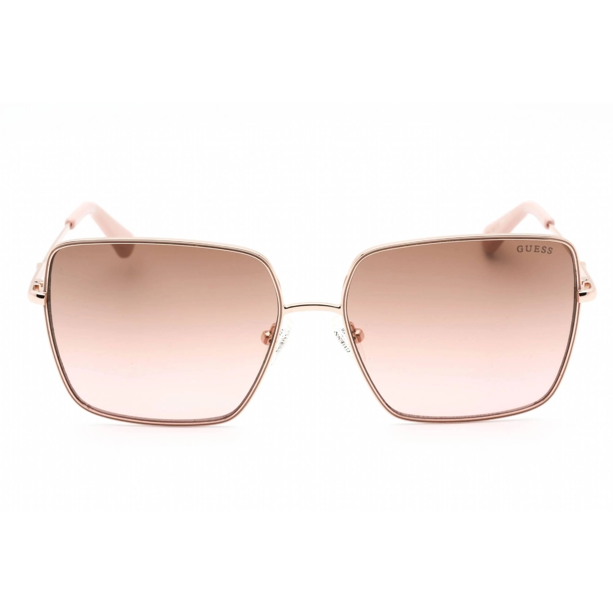 Guess Women's Sunglasses - Adjustable Nose Pads Gold Metal Square Frame | GU7866 32F