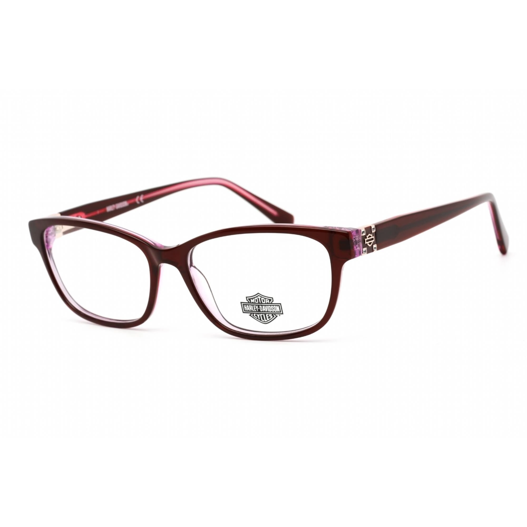 Harley Davidson Men's Eyeglasses - Bordeaux/Other Plastic Rectangular | HD0559 071