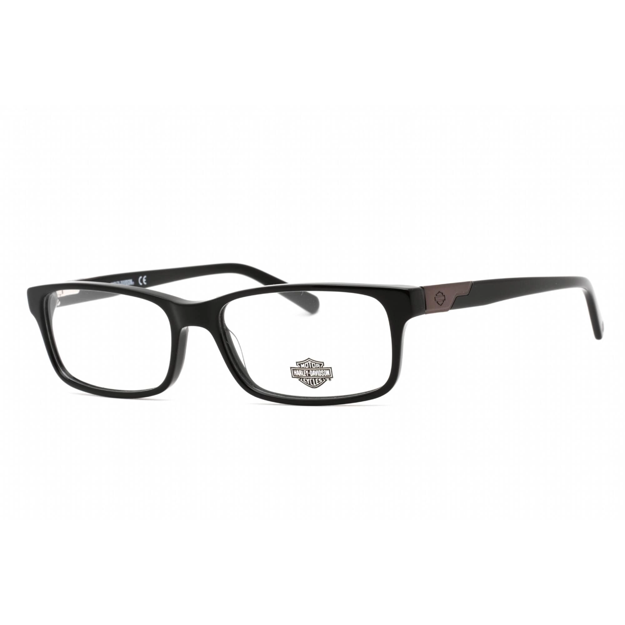 Harley Davidson Men's Eyeglasses - Fixed Nose Pads Matte Black Plastic | HD0762 002
