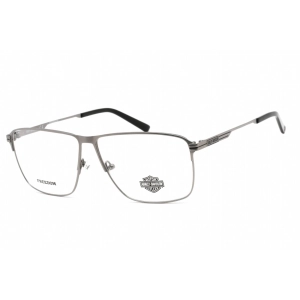 Harley Davidson Unisex Eyeglasses - Matte Gunmetal Metal Square Frame | HD9017 009