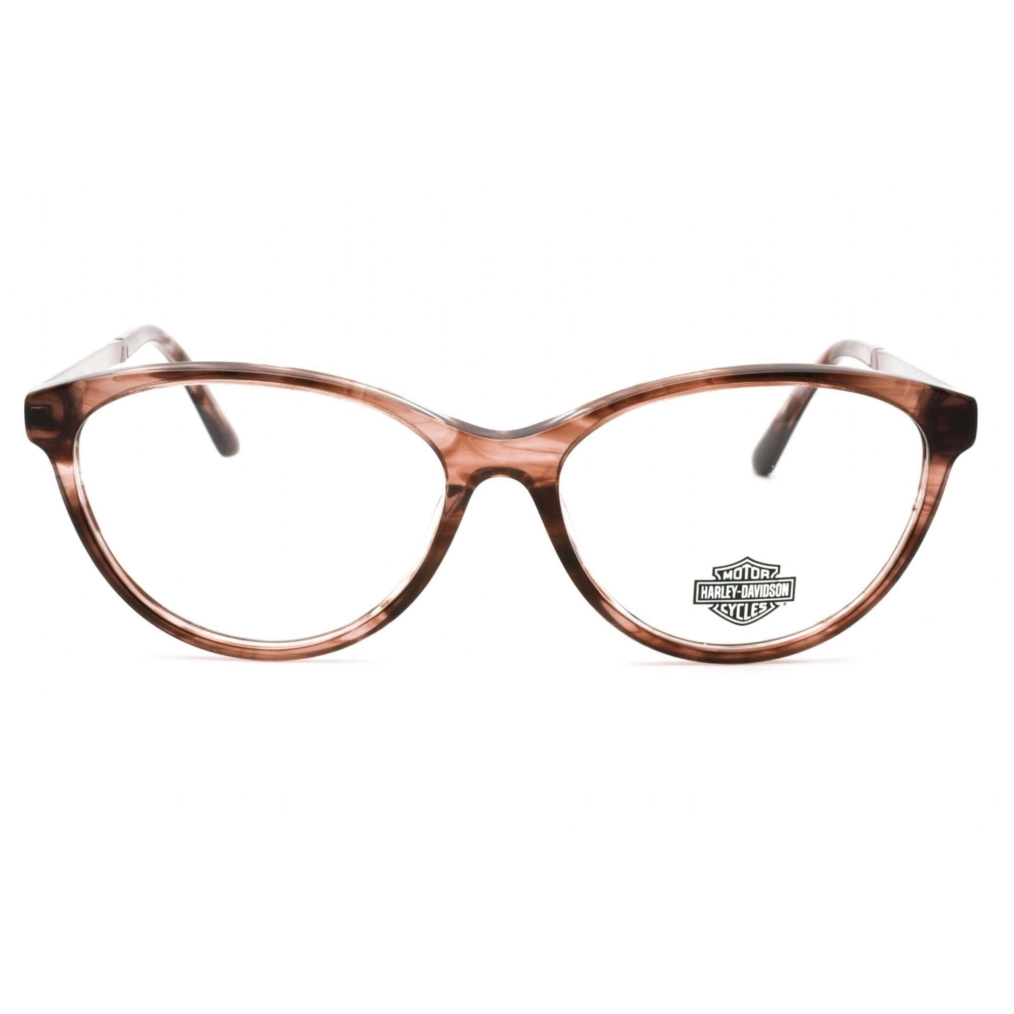 Harley Davidson Women's Eyeglasses - Full Rim Shiny Violet Plastic Oval | HD0570 081