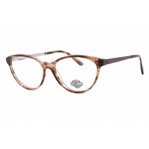 Harley Davidson Women's Eyeglasses - Full Rim Shiny Violet Plastic Oval | HD0570 081
