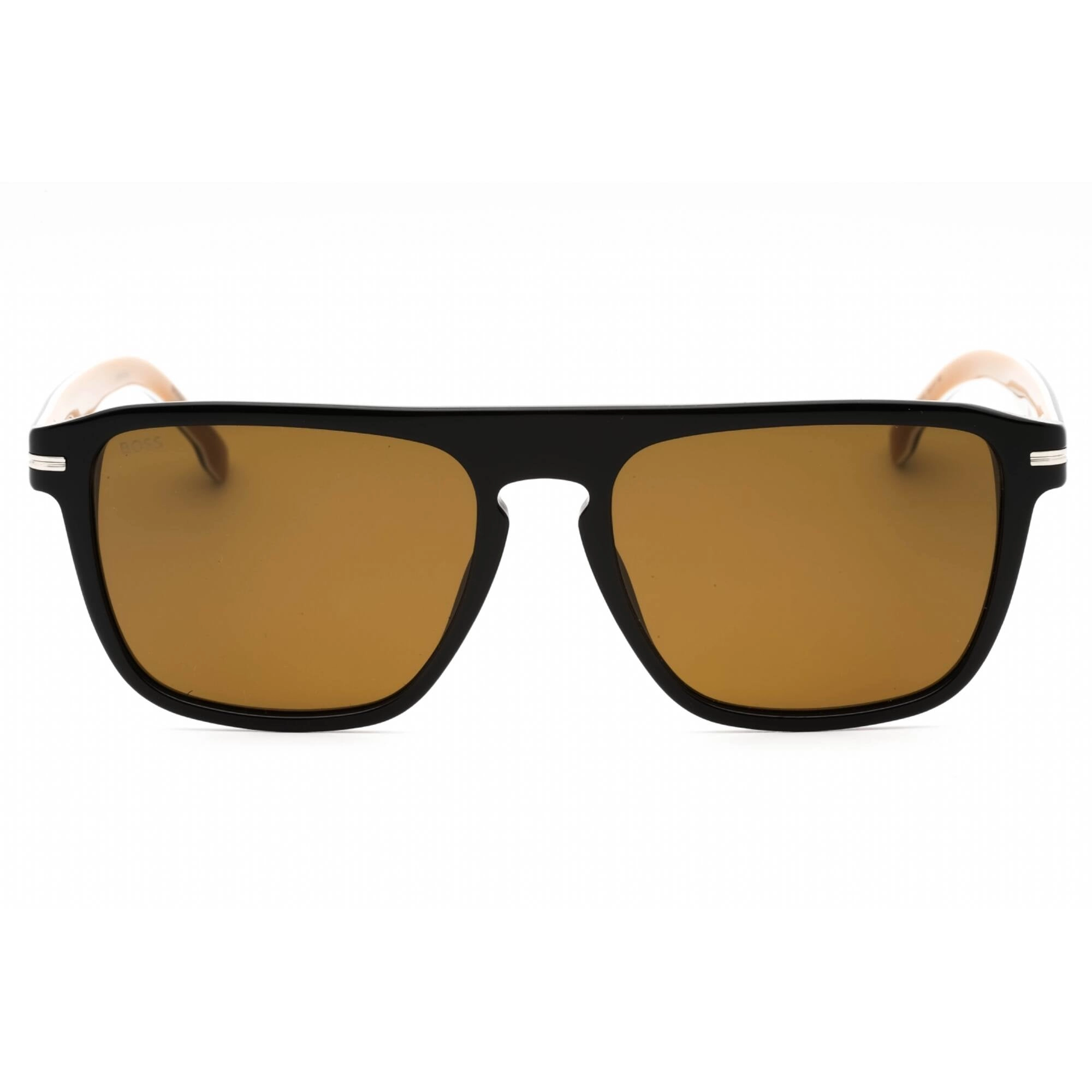 Hugo Boss Men's Sunglasses - Black Rectangular Full Rim Frame | BOSS 1599/S 0807 70