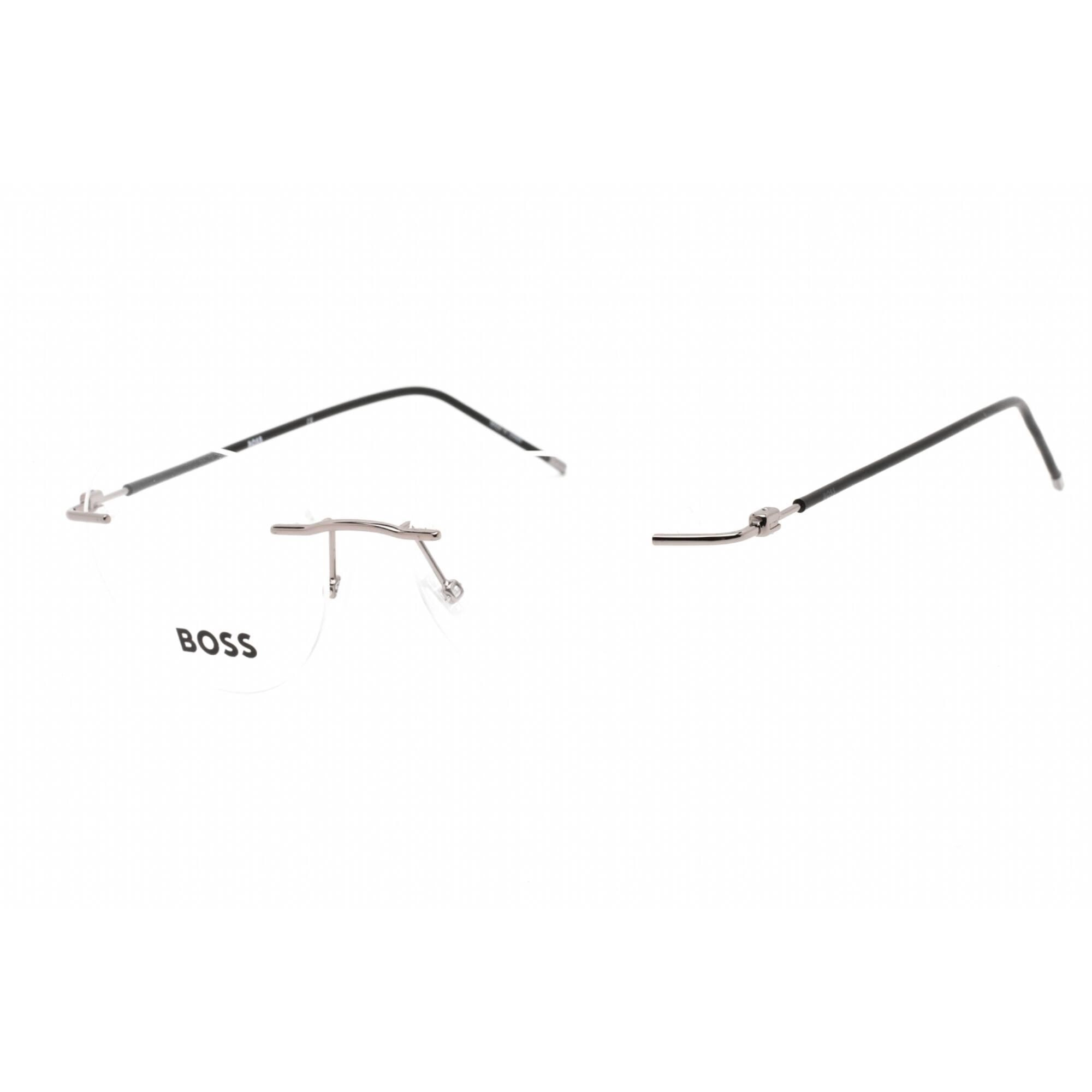Hugo Boss Unisex Eyeglasses - Ruthenium Metal Oval Shape Frame | BOSS 1422 06LB 00