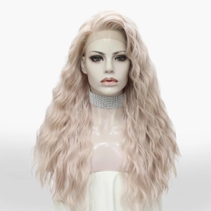 IMstyle Judi 13*4 Ash pink water wave free parting lace front wig-NH17t0-LS08(13×4)