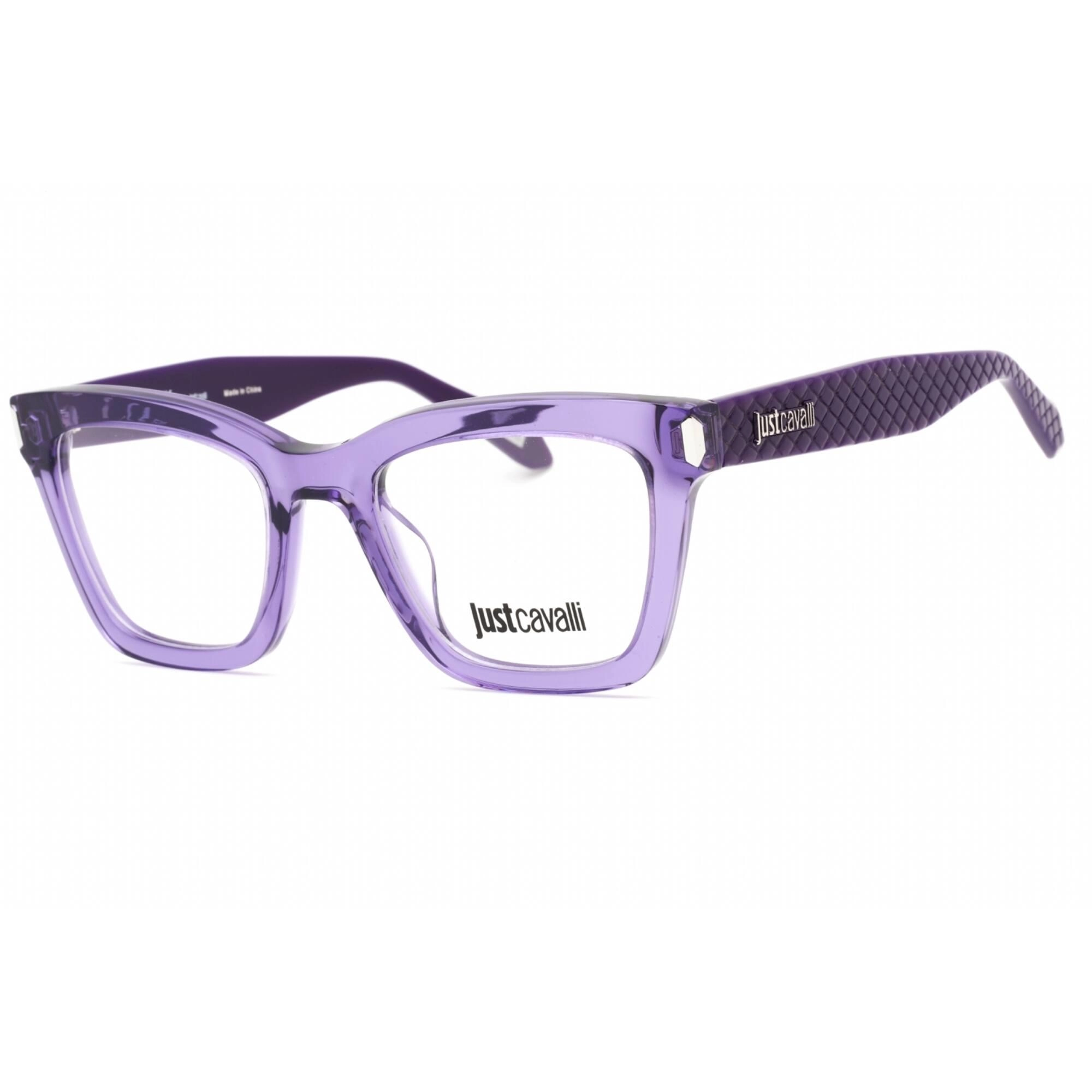 Just Cavalli Women's Eyeglasses - 50mm Shiny Transparent Purple Frame | VJC003V 06LA