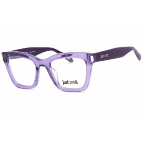 Just Cavalli Women's Eyeglasses - 50mm Shiny Transparent Purple Frame | VJC003V 06LA