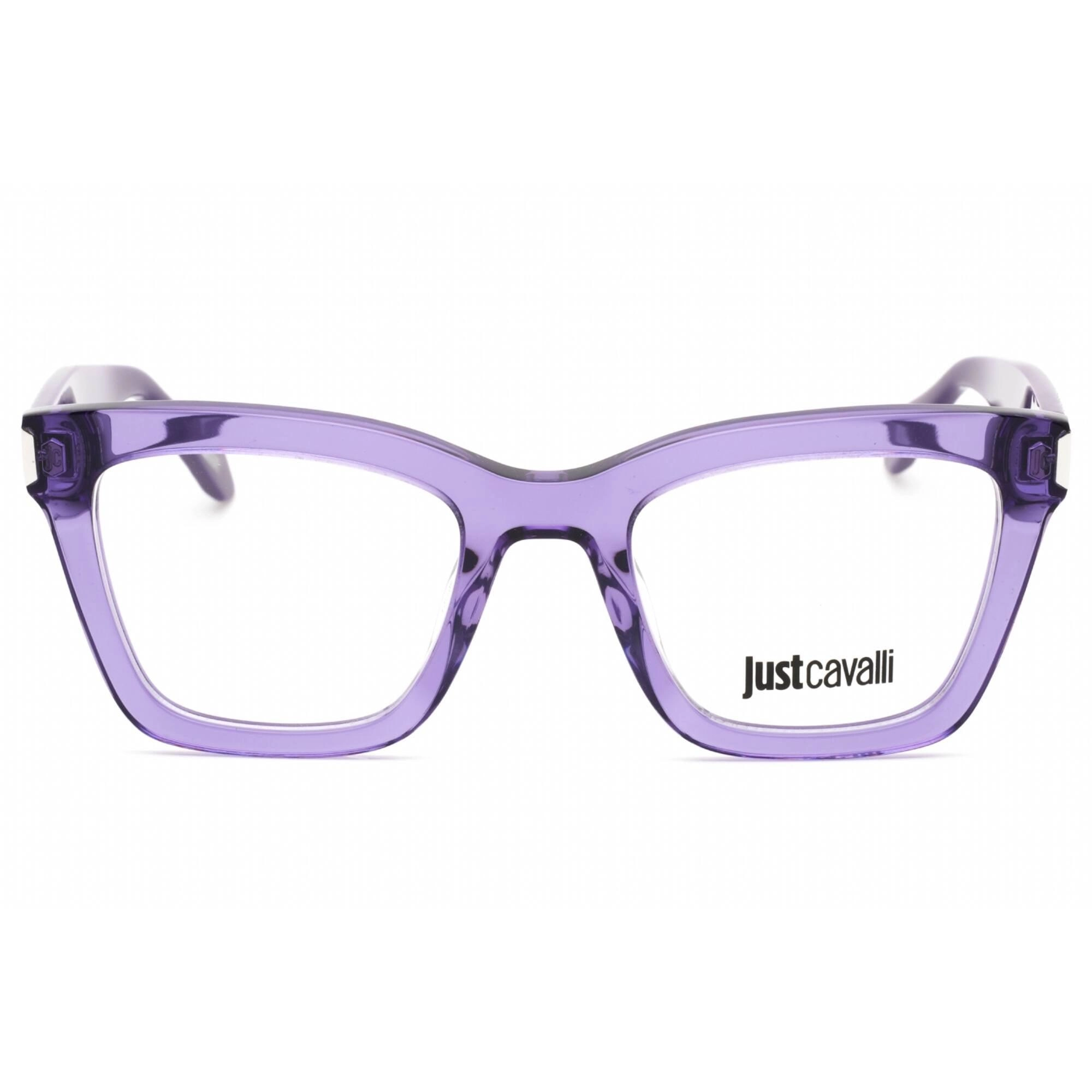 Just Cavalli Women's Eyeglasses - 50mm Shiny Transparent Purple Frame | VJC003V 06LA