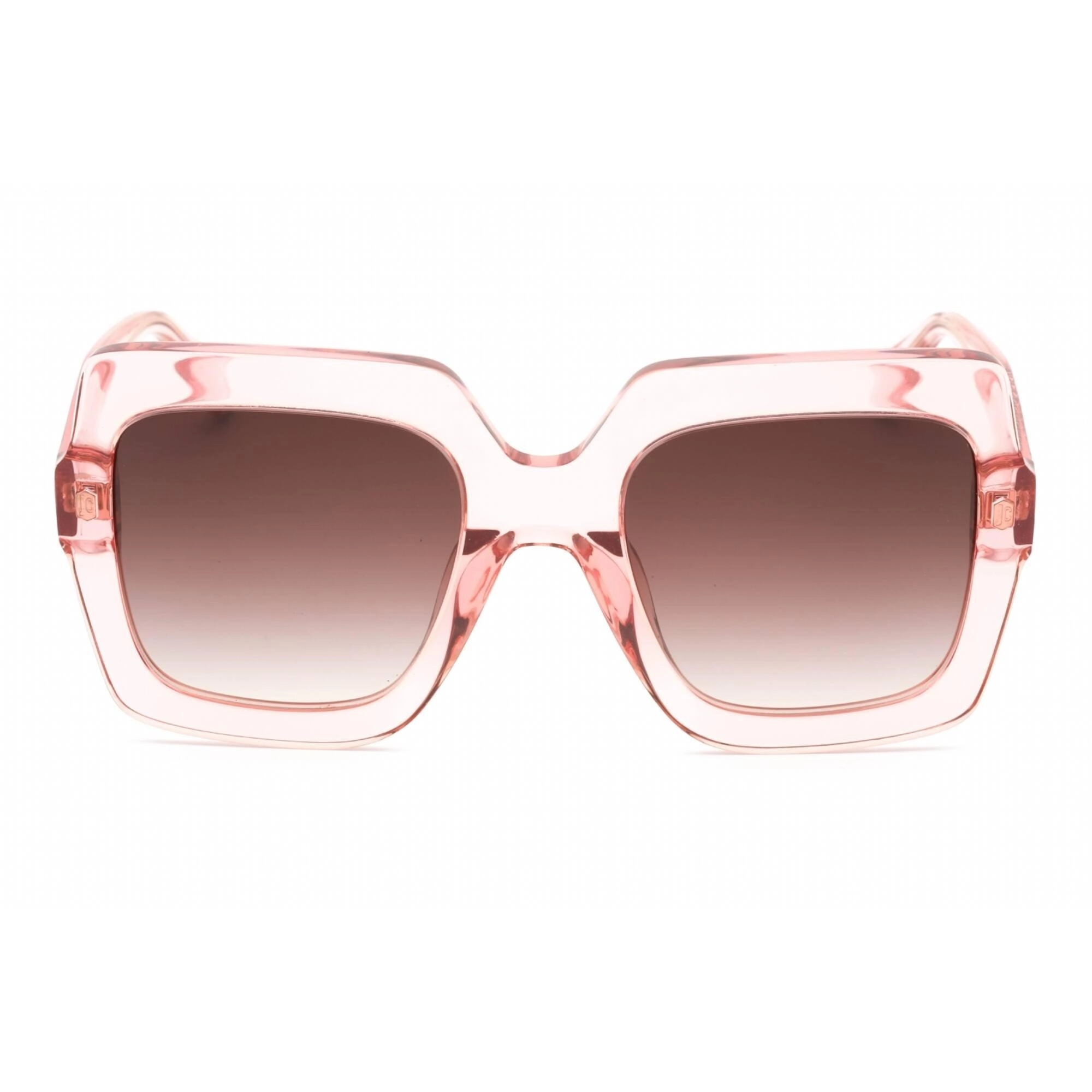 Just Cavalli Women's Sunglasses - Shiny Transparent Peach Square Frame | SJC023 06M5
