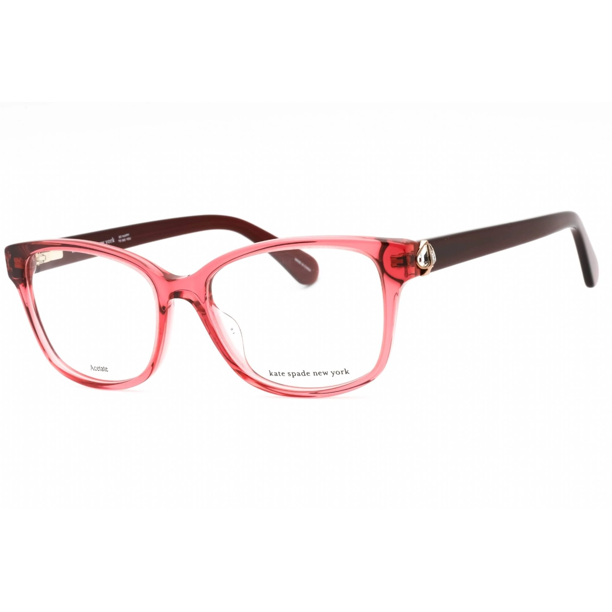 Kate Spade Women's Eyeglasses - Burgundy Full Rim Cat Eye Frame | REILLY/G 0LHF 00