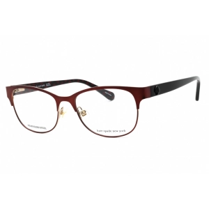 Kate Spade Women's Eyeglasses - Burgundy Metal Full Rim Oval Frame | CAROLINA 0LHF 00