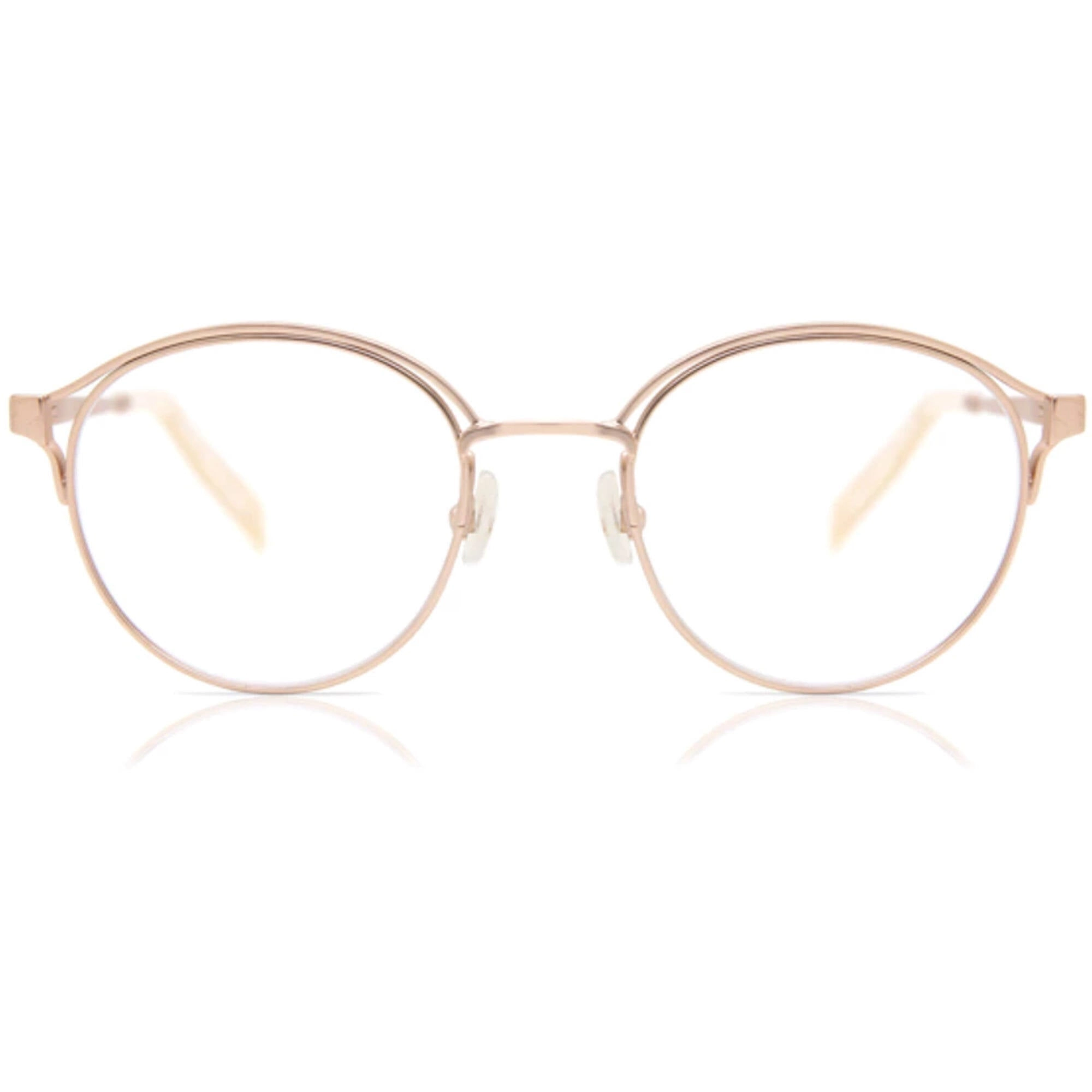 Kendall   Kylie Women's Eyeglasses - Rose Gold Metal Round Frame | KKO139 SAMARA 780