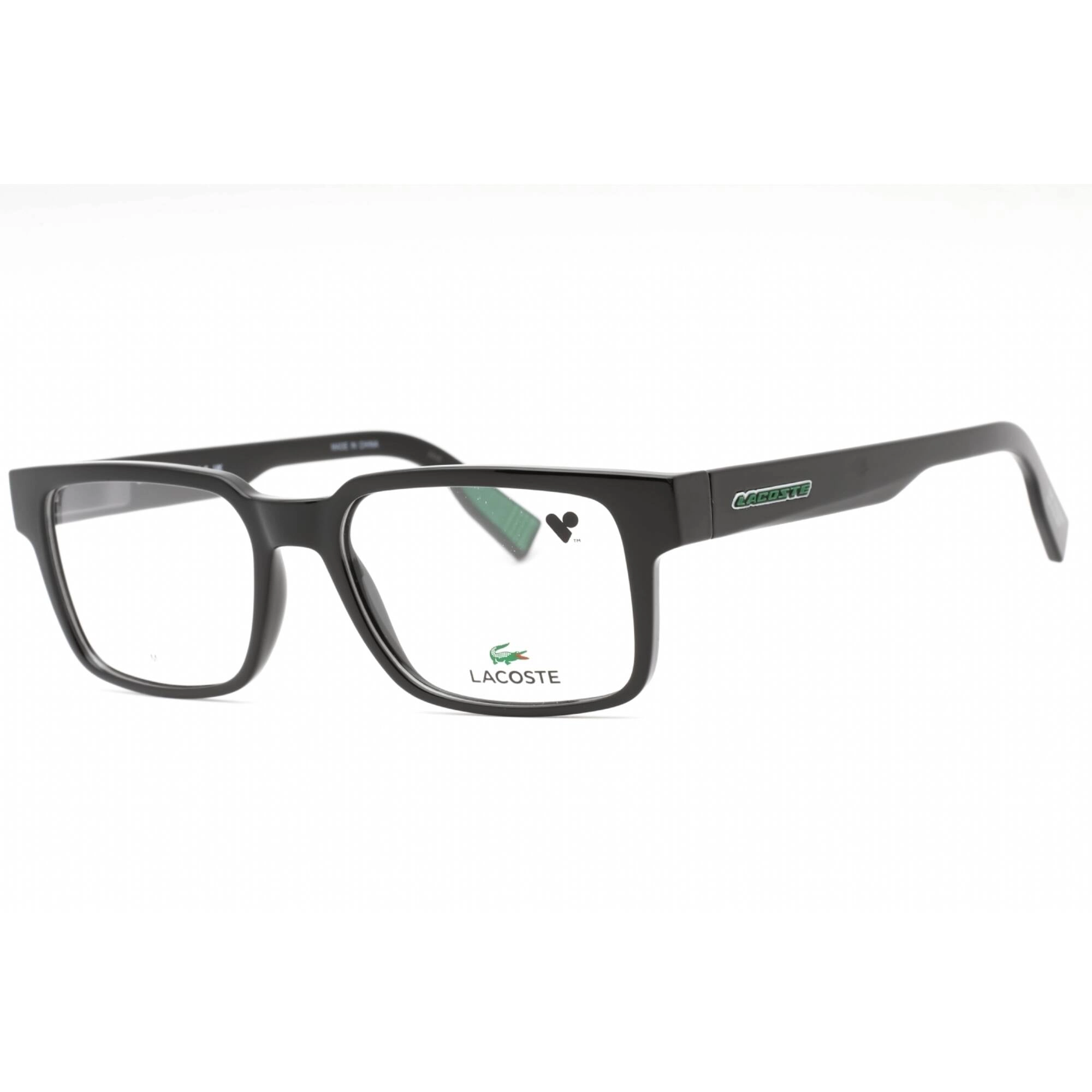 Lacoste Men's Eyeglasses - Black Plastic Rectangular Shape Full Rim Frame | L2928 001