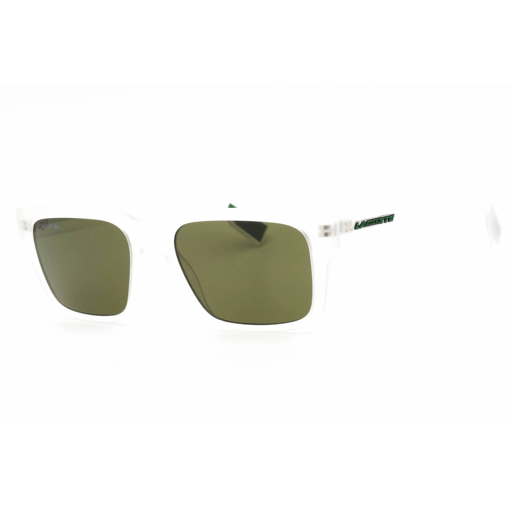 Lacoste Men's Sunglasses - Green Lens Matte Crystal Rectangular Frame | L6004S 970