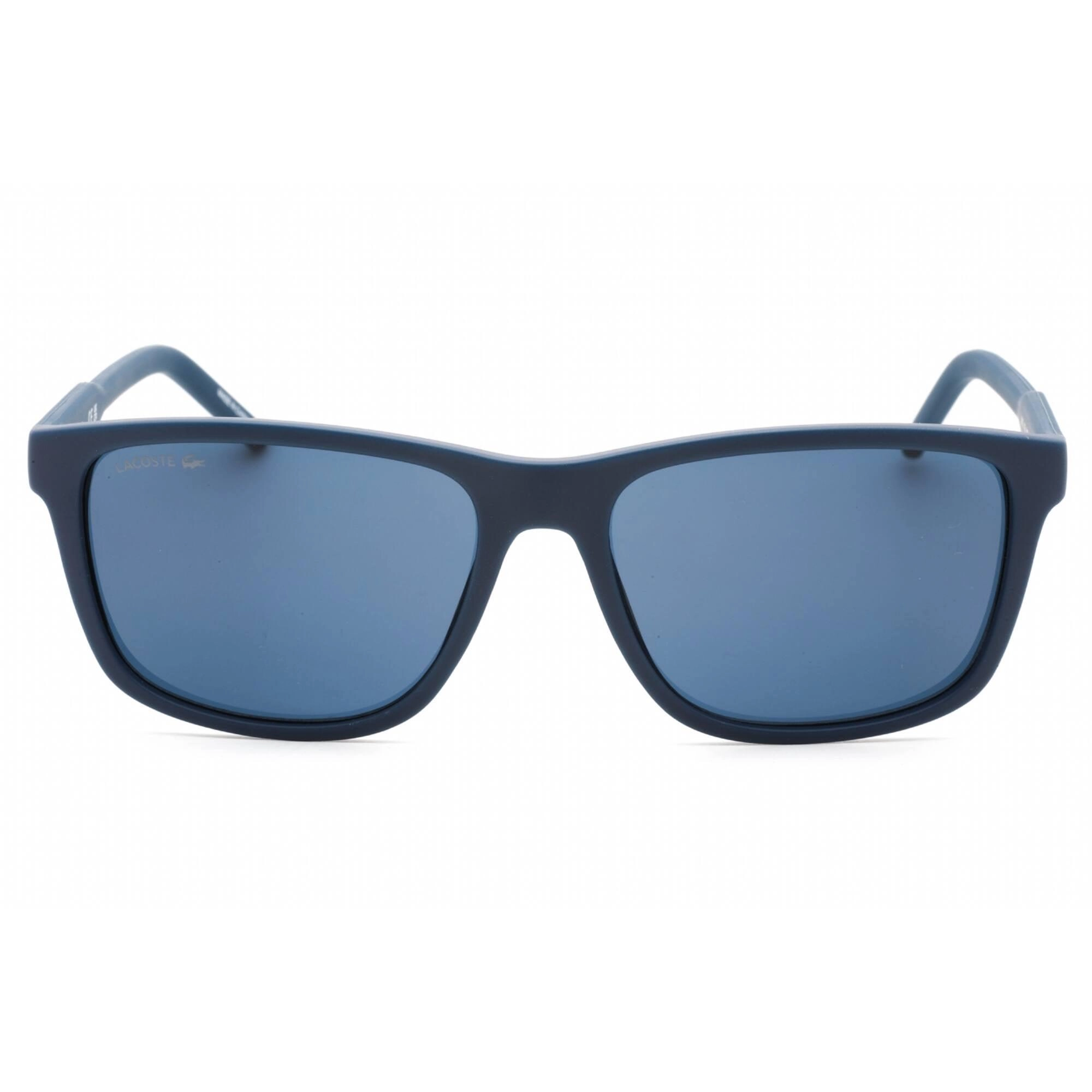 Lacoste Unisex Sunglasses - Matte Blue Rectangular Plastic Shape Frame | L931S 424