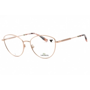 Lacoste Women's Eyeglasses - Clear Lens Matte Rose Gold Cat Eye Frame | L2289 714