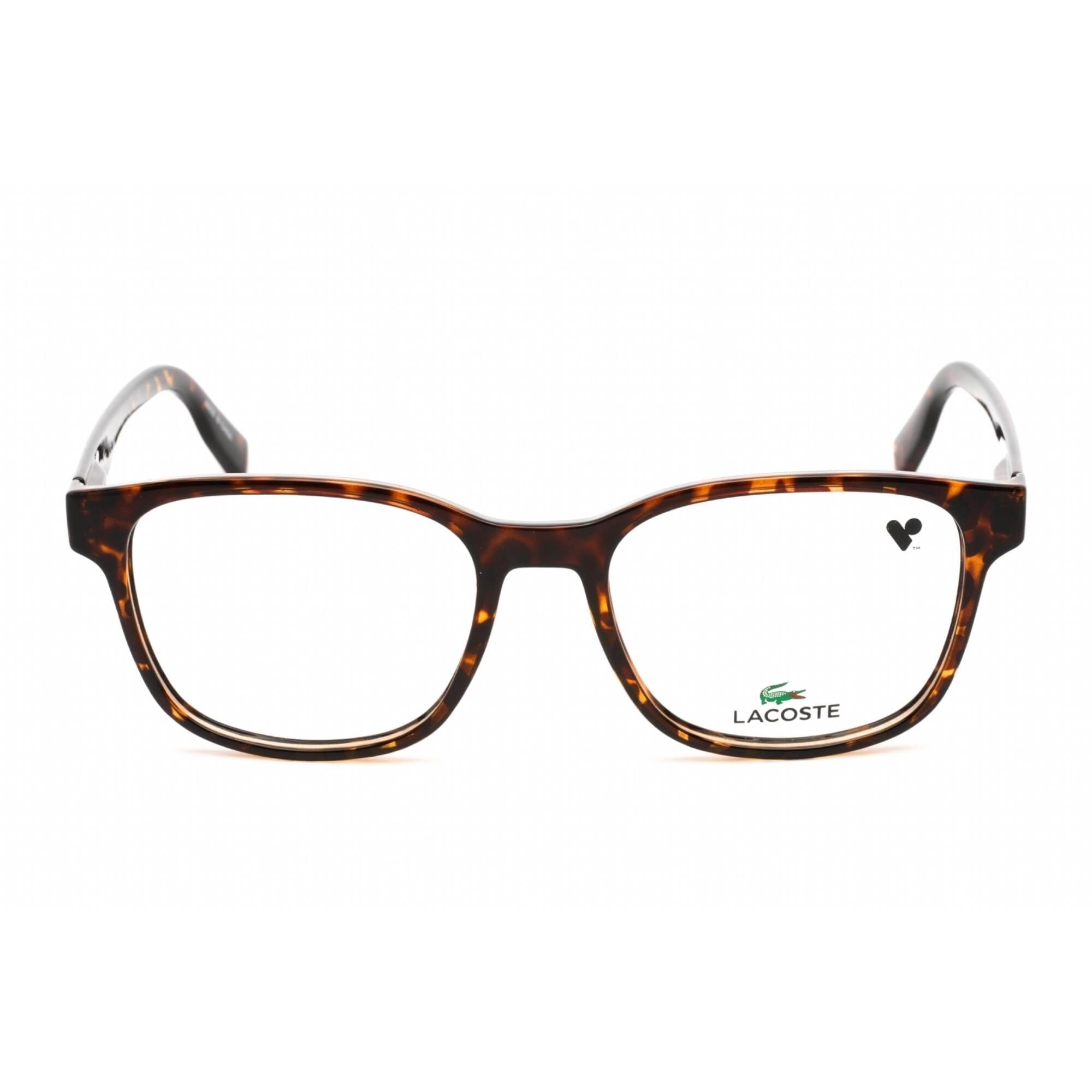 Lacoste Women's Eyeglasses - Full Rim Rectangular Dark Havana Plastic | L2914 230