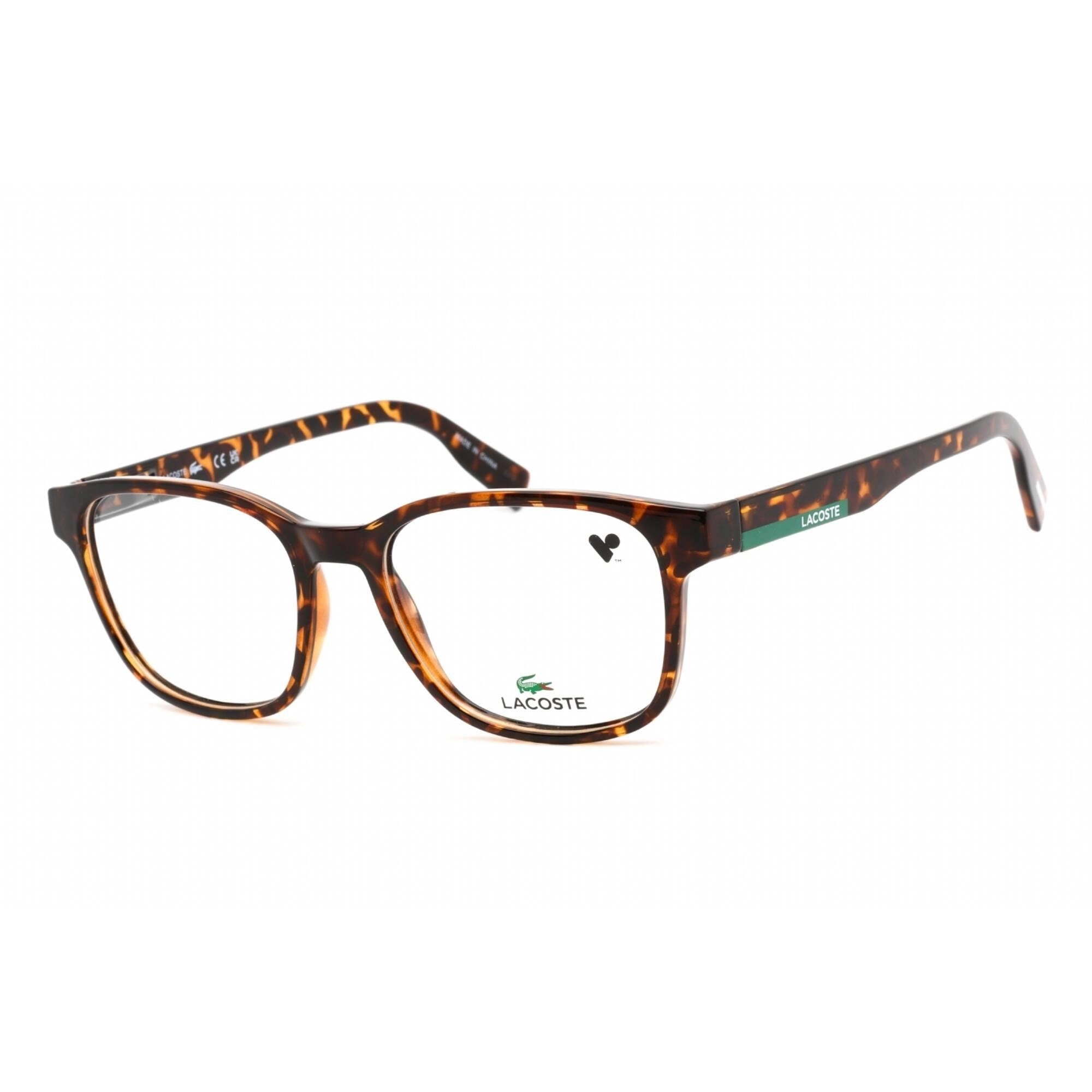 Lacoste Women's Eyeglasses - Full Rim Rectangular Dark Havana Plastic | L2914 230