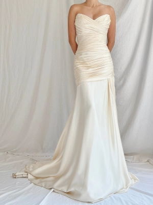 Liancarlo Couture Silk Draped Dress - S/6