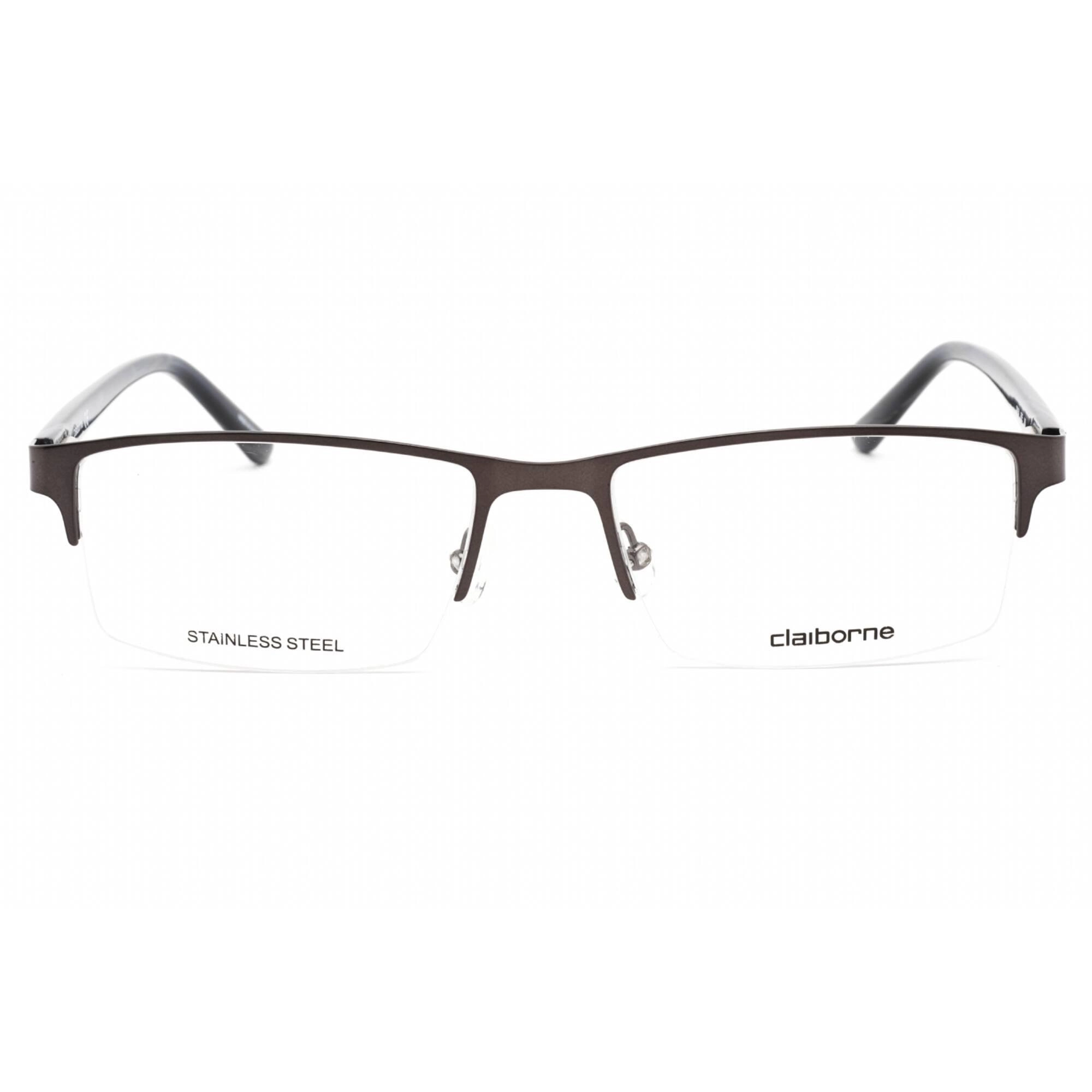 Liz Claiborne Men's Eyeglasses - Matte Grey Metal Rectangular Frame | CB 254 0FRE 00