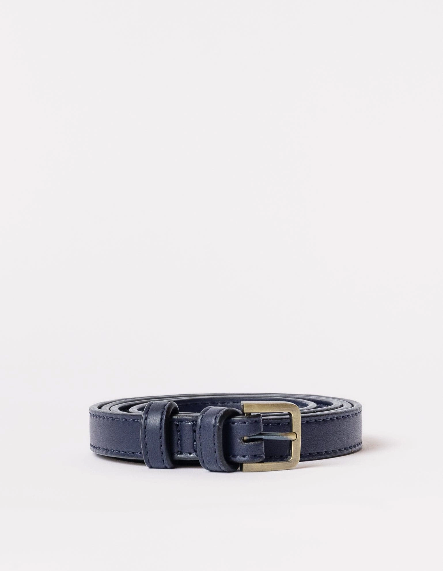 Long Apple Leather Vegan Belt Bag Strap | Navy