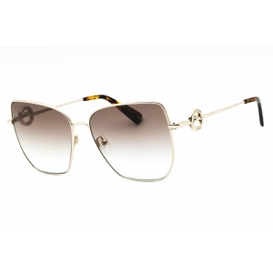 Longchamp Women's Sunglasses - Gold Metal Full Rim Butterfly Shape Frame| LO169S 724