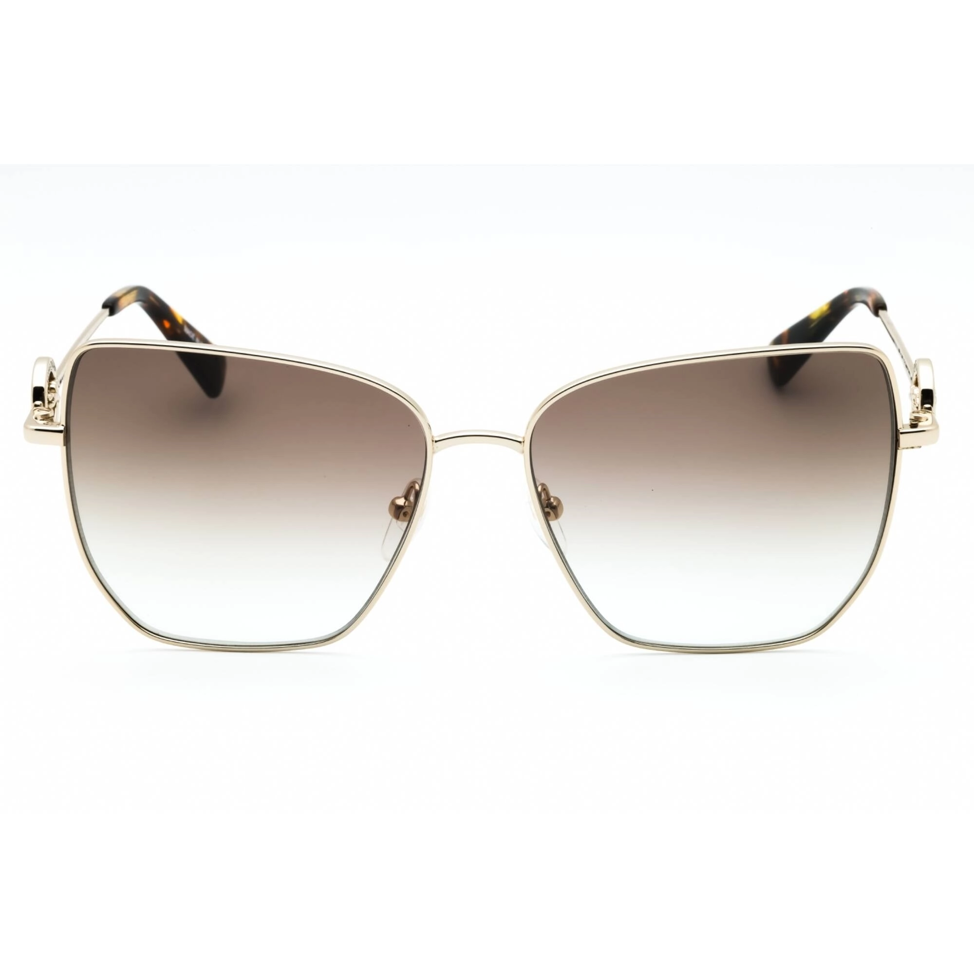 Longchamp Women's Sunglasses - Gold Metal Full Rim Butterfly Shape Frame| LO169S 724