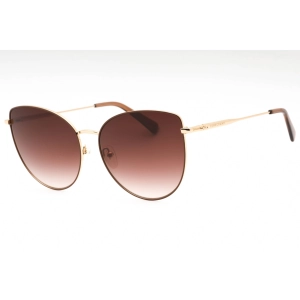 Longchamp Women's Sunglasses - Gold/Beige Metal Cat Eye Full Rim Frame | LO158S 721