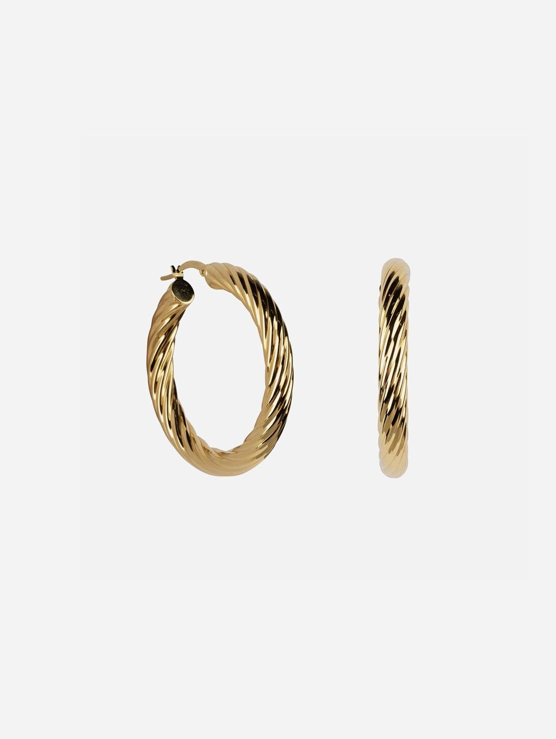 Luma Recycled 925 Sterling Silver Hoop Earrings | Gold Vermeil