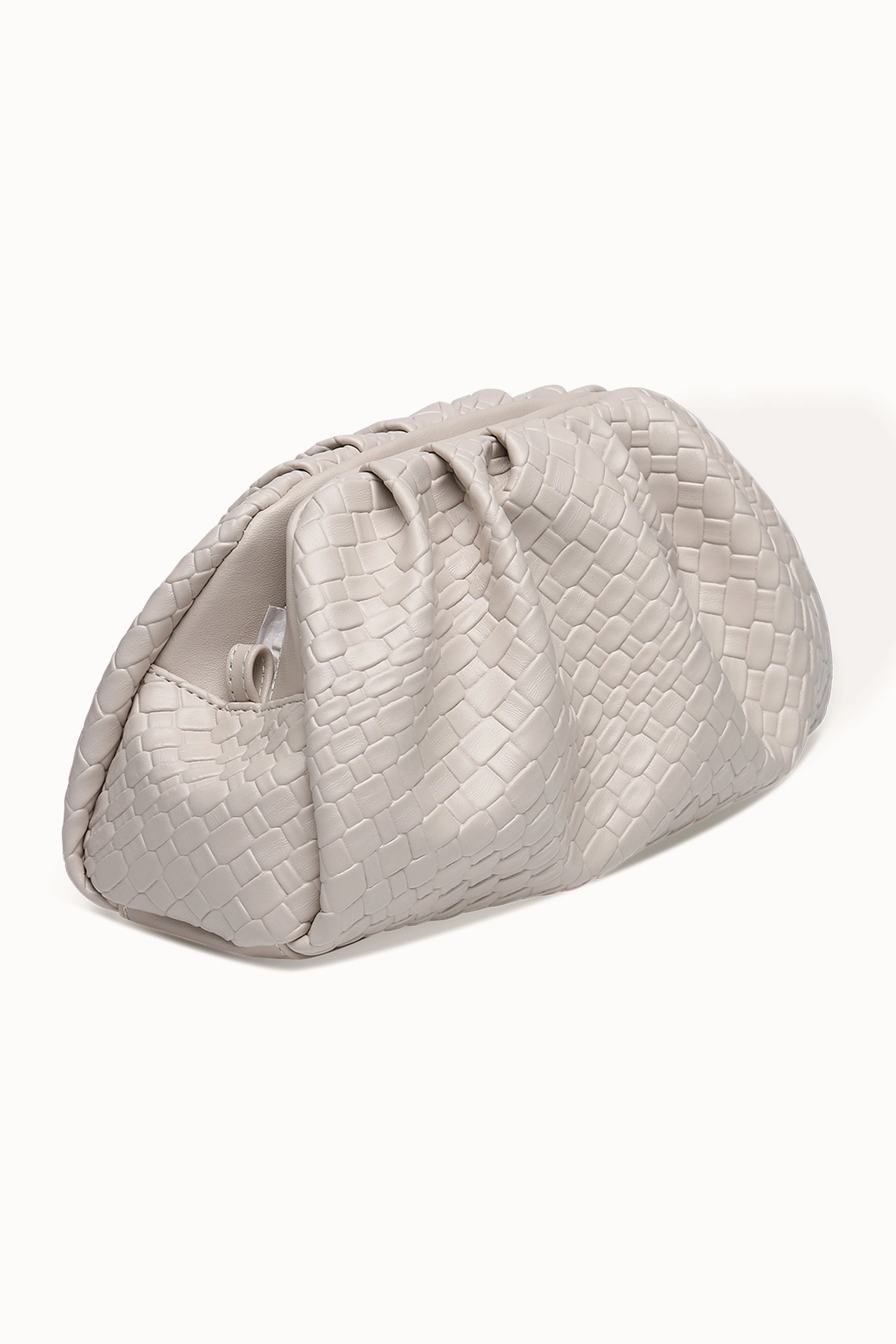 Macy Woven Clutch - Malt