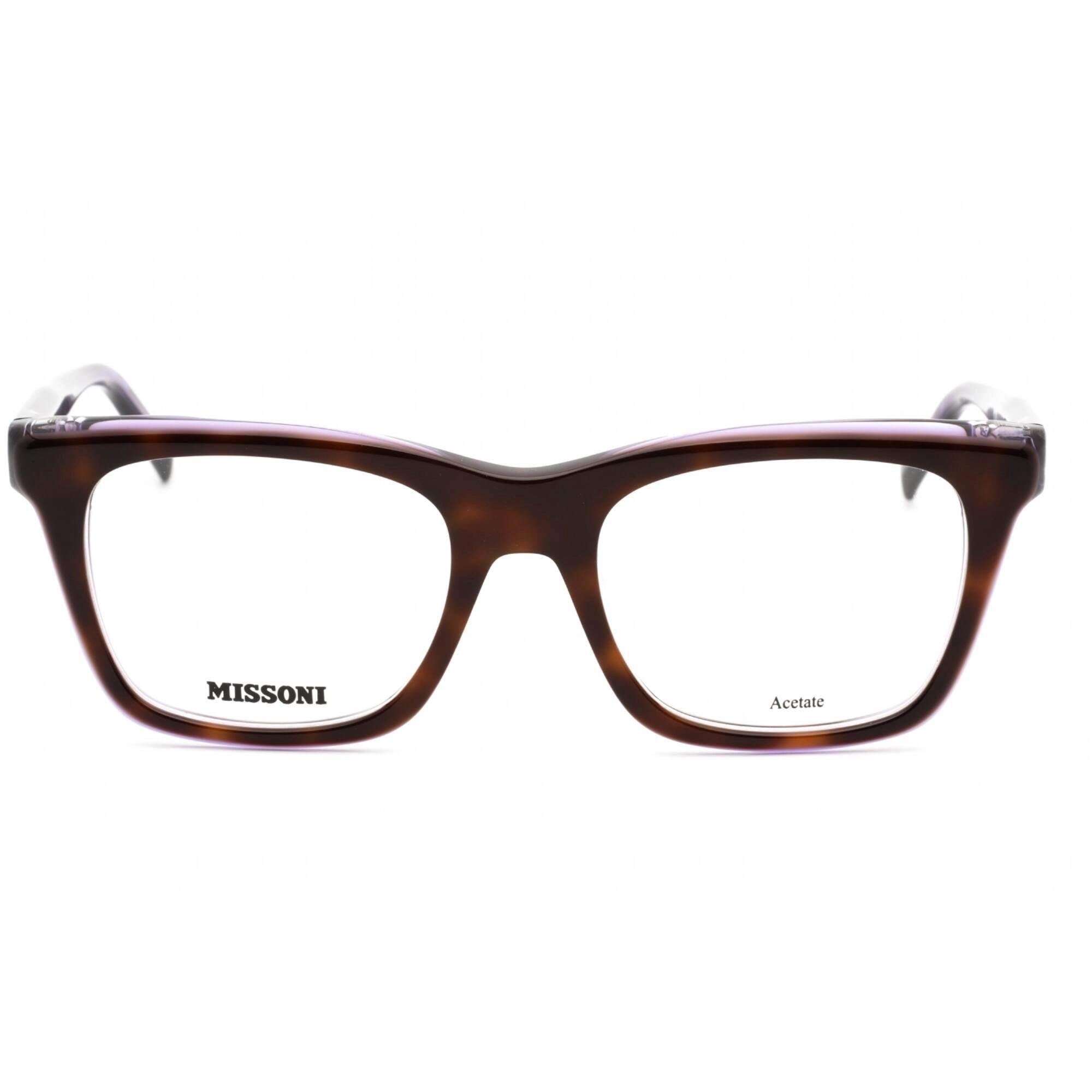 Missoni Women's Eyeglasses - Havana Violet Rectangular Shape Frame | MIS 0117 0AY0 00