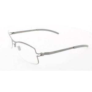 Mykita Unisex Eyeglasses - Grey Metal Cat Eye Full Rim Frame | NO1-MILAN-GREY 004