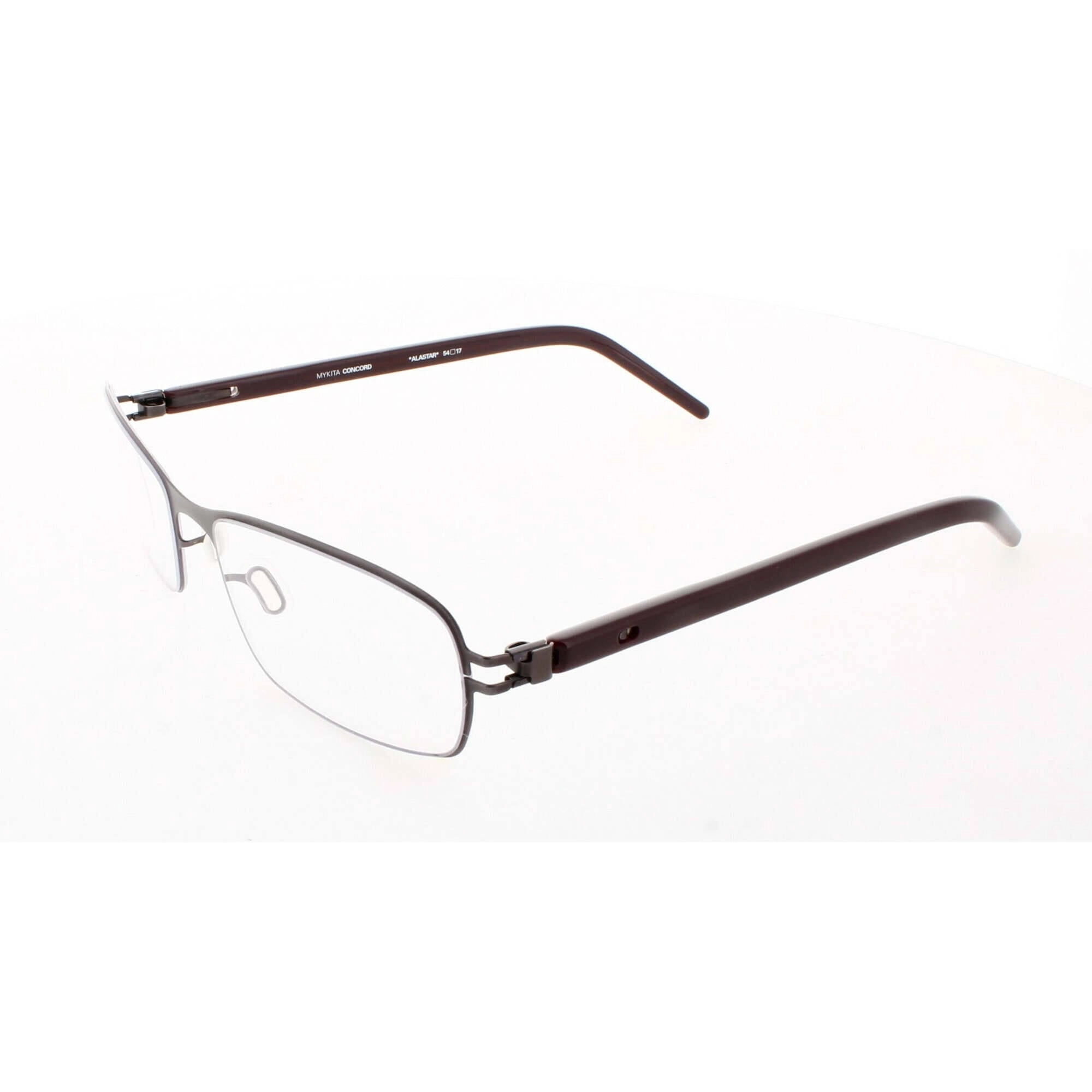 Mykita Unisex Eyeglasses - Rectangular Frame | CONCORD-ALASTAR-PURPLE-AUBERGINE 064