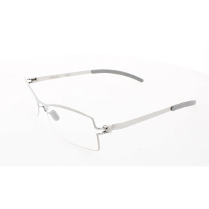 Mykita Unisex Eyeglasses - Silver Metal Rectangular Frame | NO1-ANIA-SILVER -DEMO