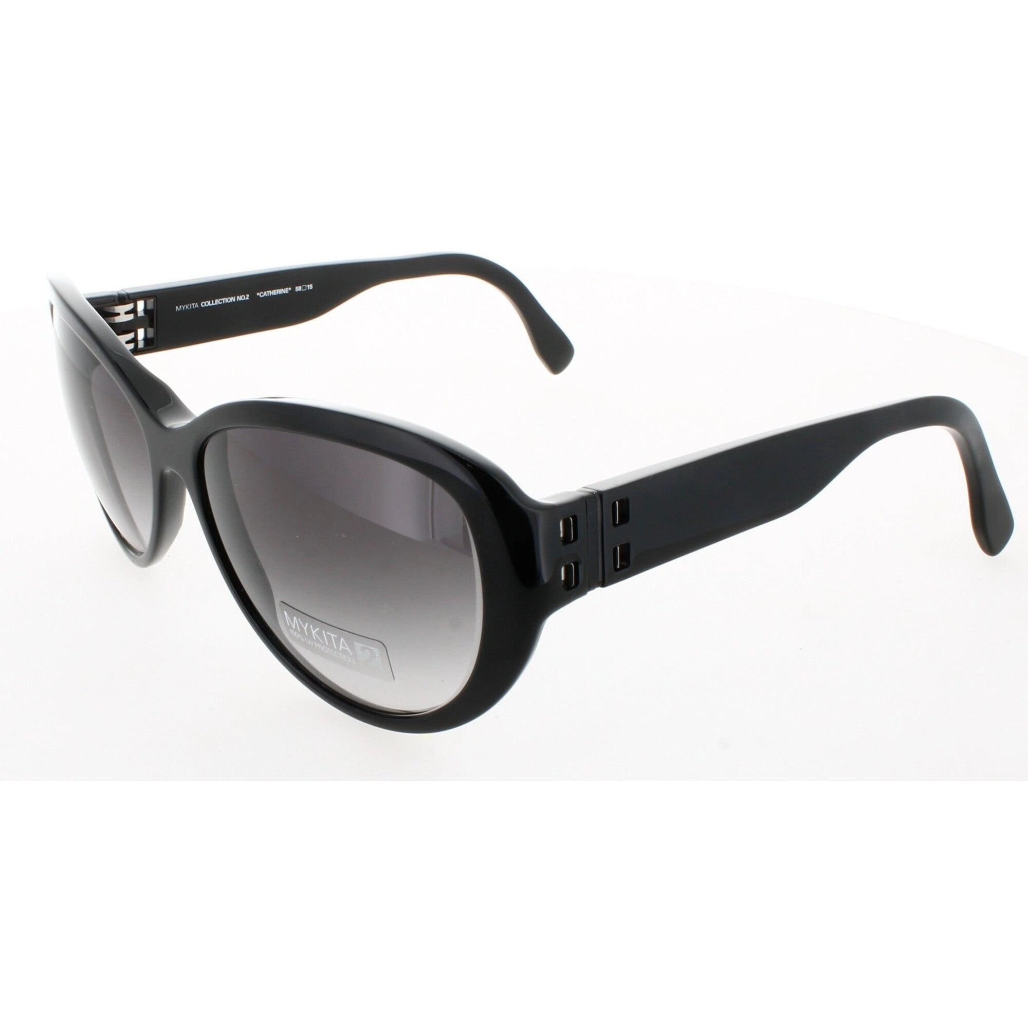 Mykita Unisex Sunglasses - Black Plastic Full Rim Frame | NO2 SUN-CATHERINE-BLACK 001