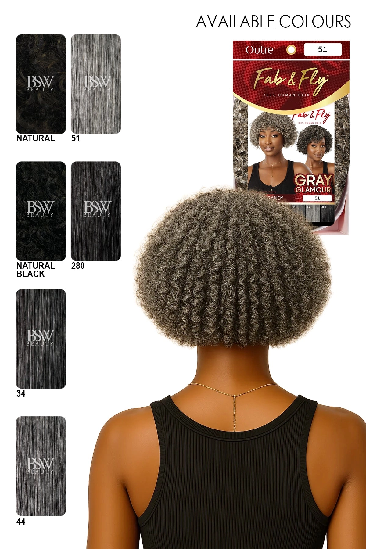 OUTRE FAB&FLY GRAY GLAMOUR RANDY