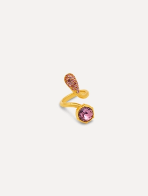 Pavé Crystal Twist Ring