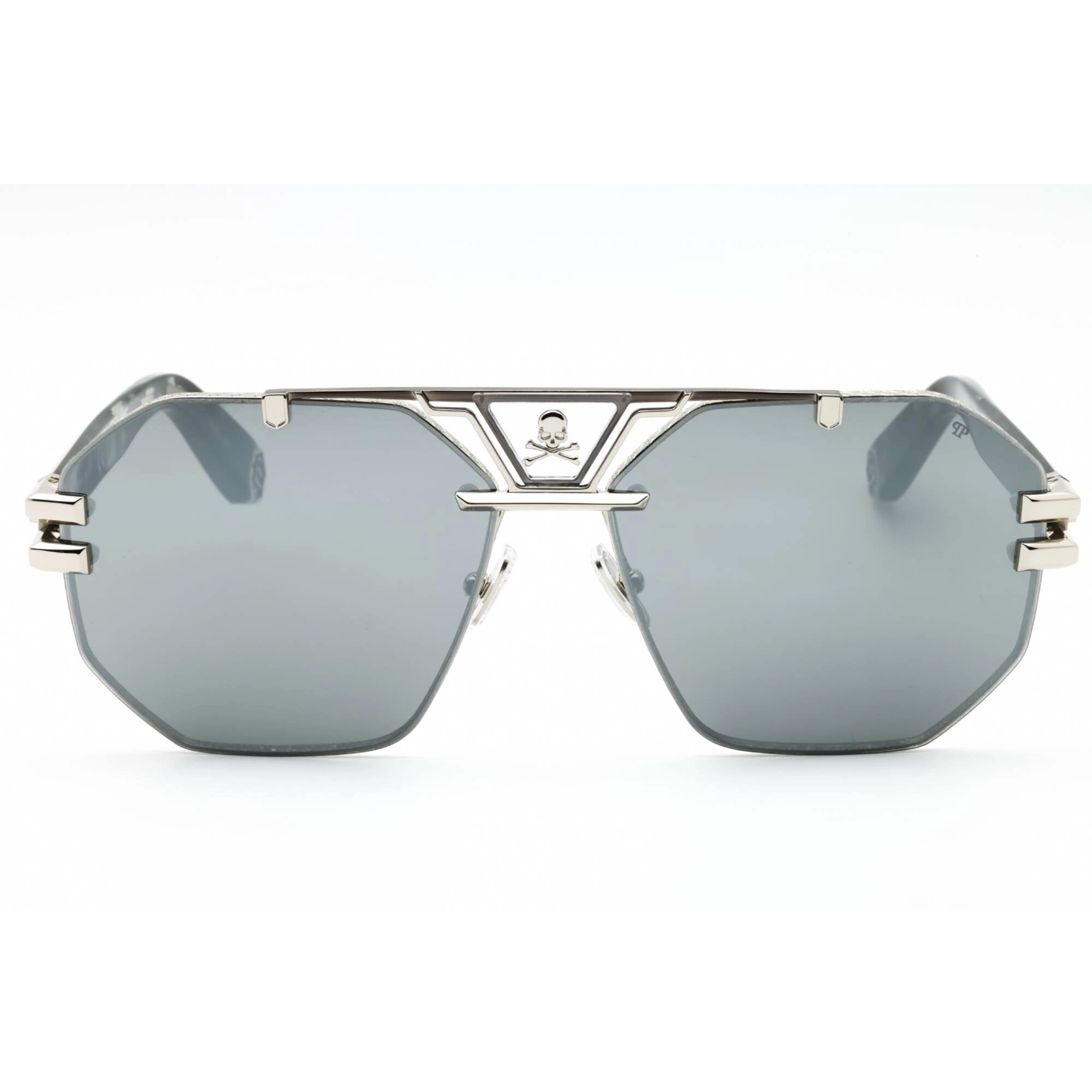Philipp Plein Men's Sunglasses - Polished Palladium W/Colored Parts | SPP077V 523X