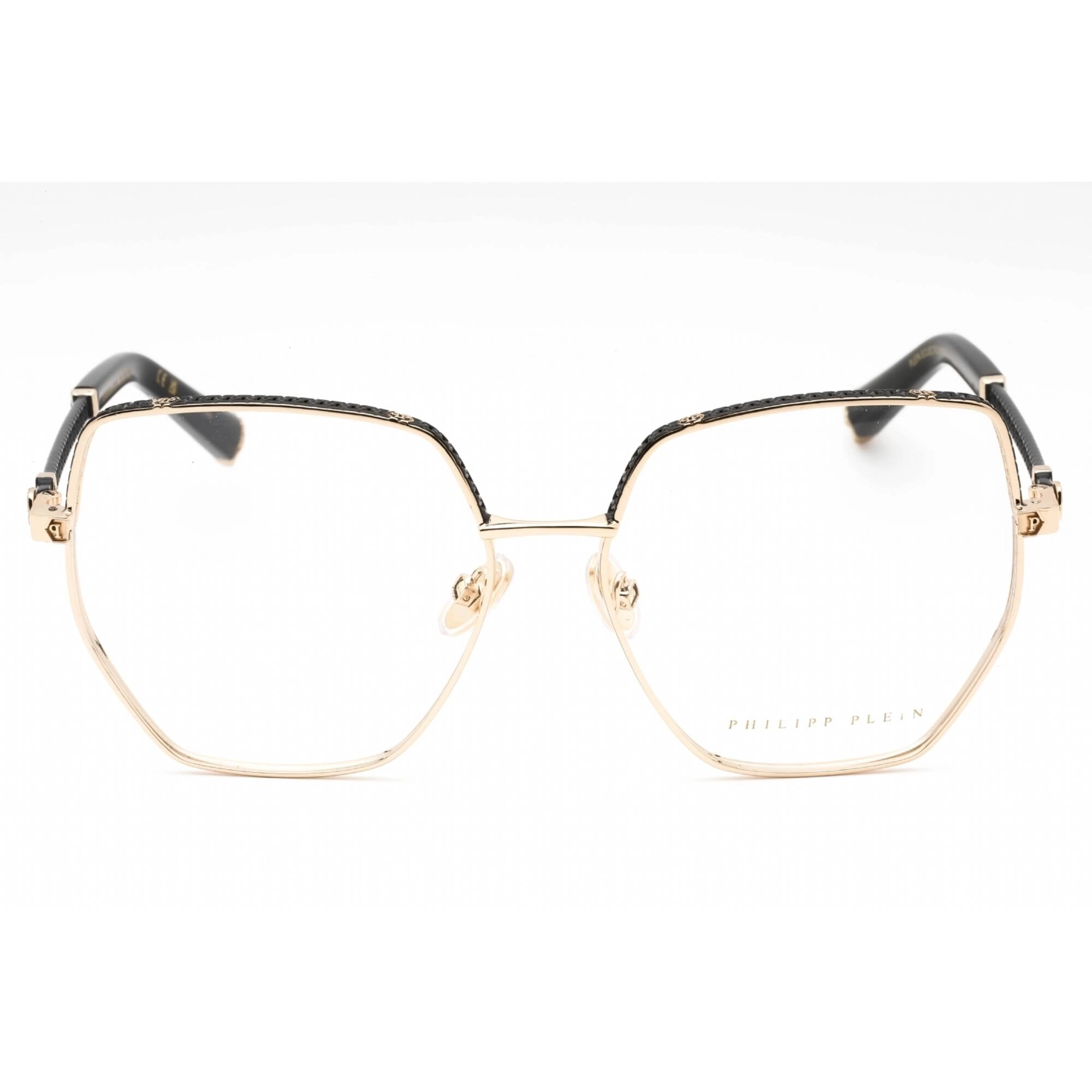Philipp Plein Women's Eyeglasses - Shiny Rose Gold Geometric Frame | VPP054S 0301