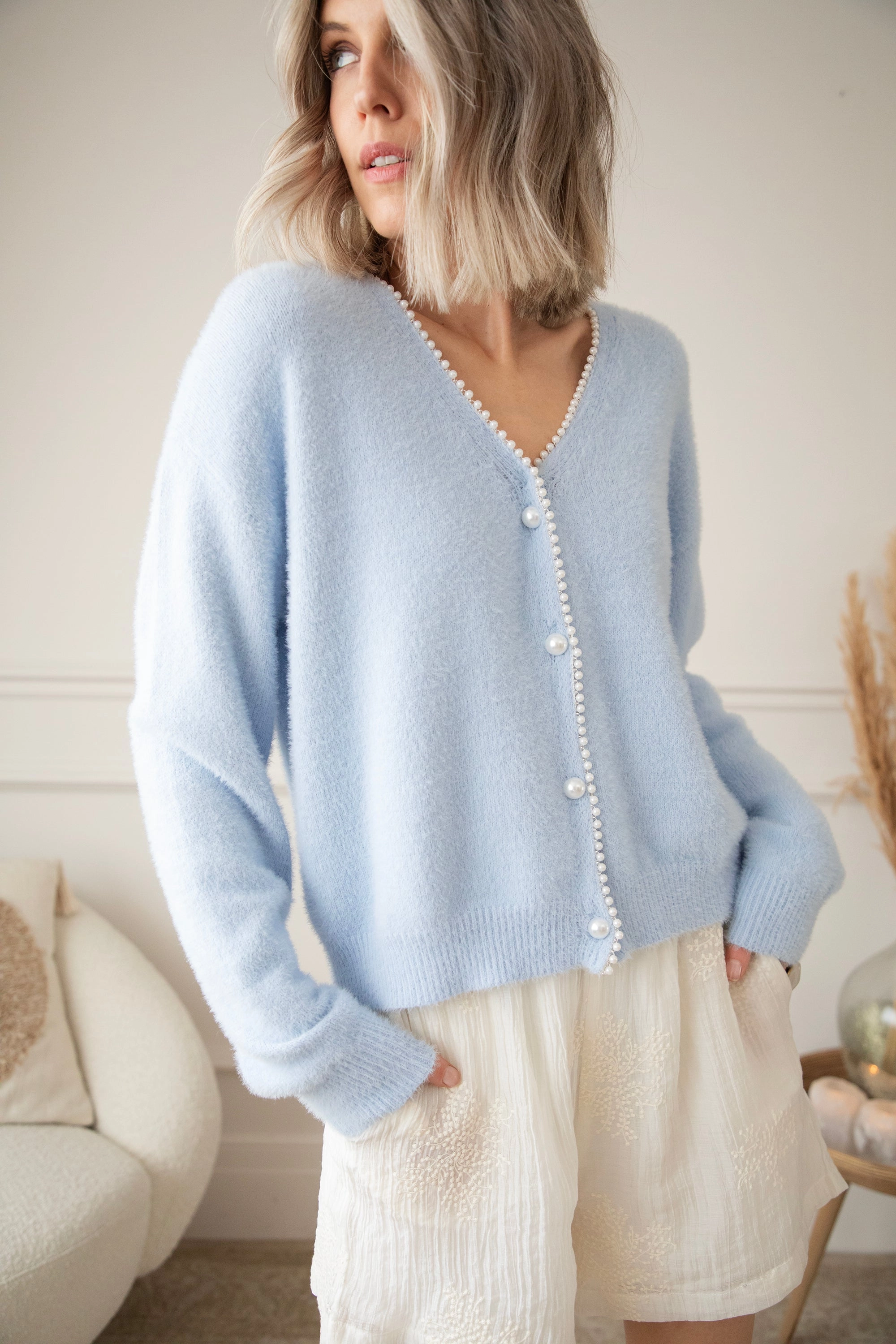 Piece Of Pearls Soft Blue - Vest