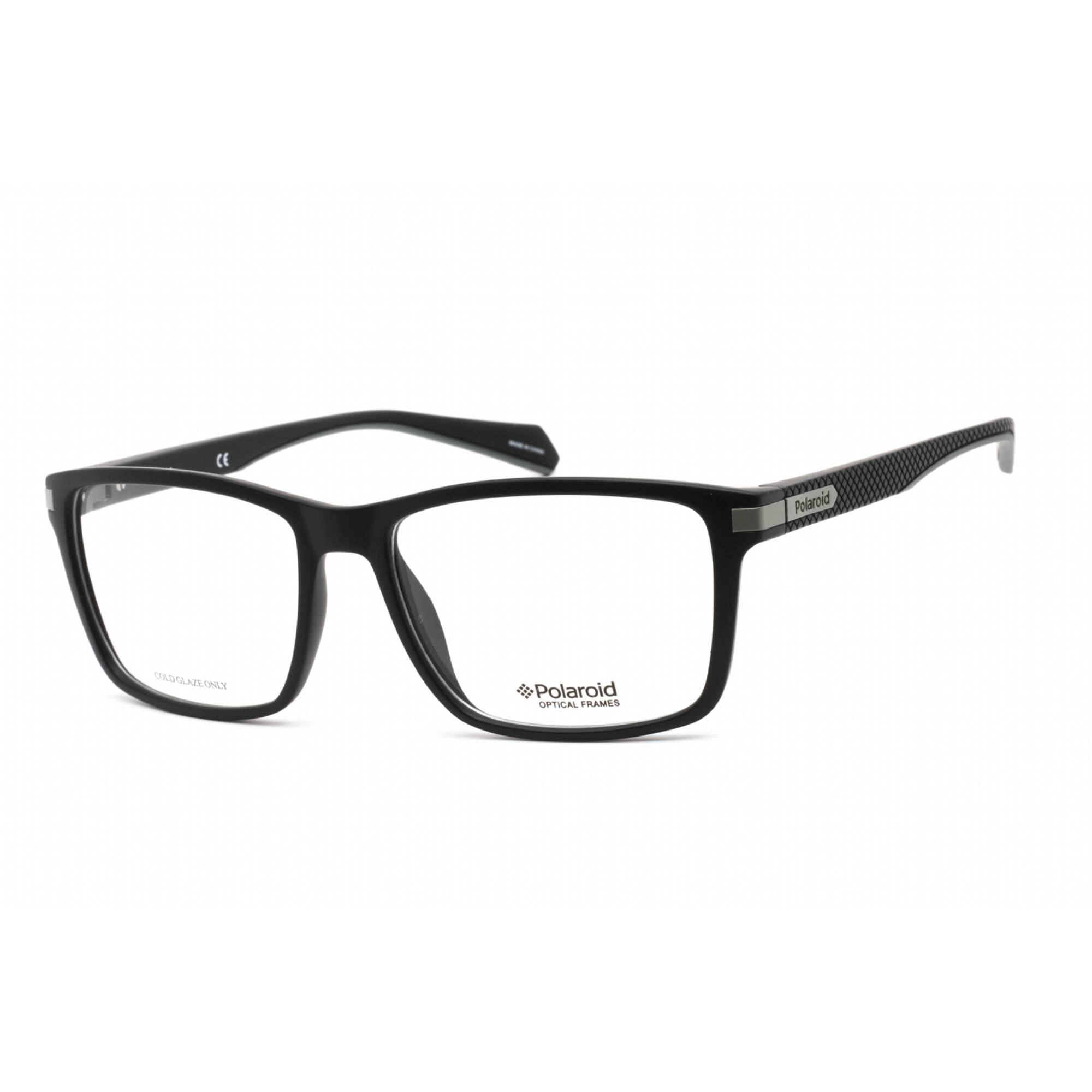 Polaroid Core Men's Eyeglasses - Matte Black Plastic Square Frame | Pld D 355 0003 00