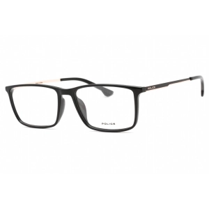 Police Men's Eyeglasses - Shiny Black Injected Propionate Rectangular | VPLB48 0Z42