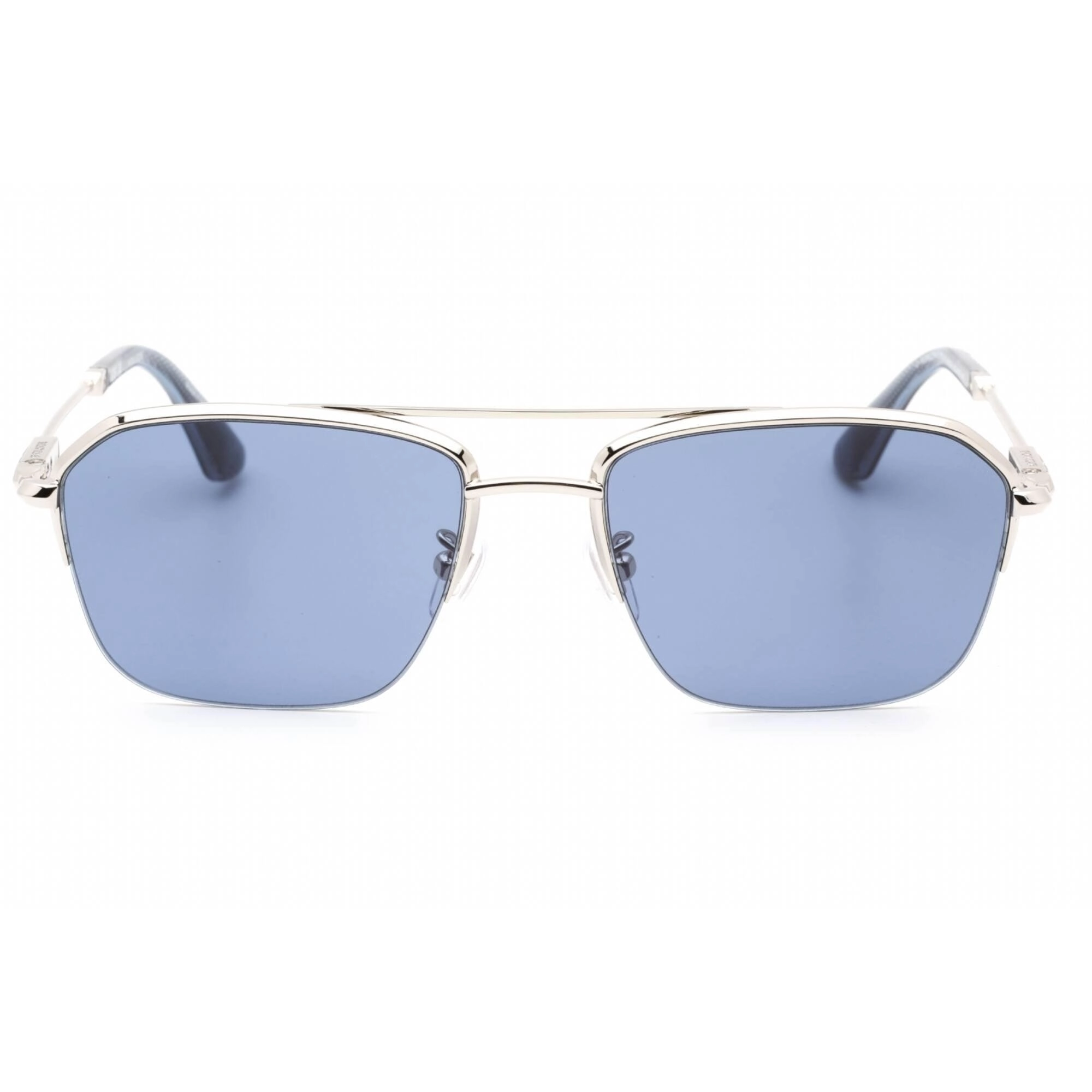 Police Men's Sunglasses - Shiny Full Palladium Stainless Steel Frame | SPLL18M 0579