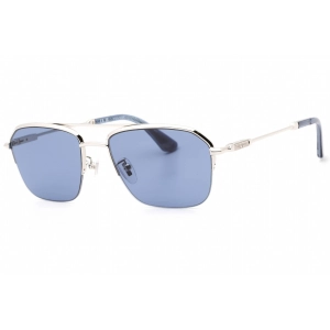 Police Men's Sunglasses - Shiny Full Palladium Stainless Steel Frame | SPLL18M 0579