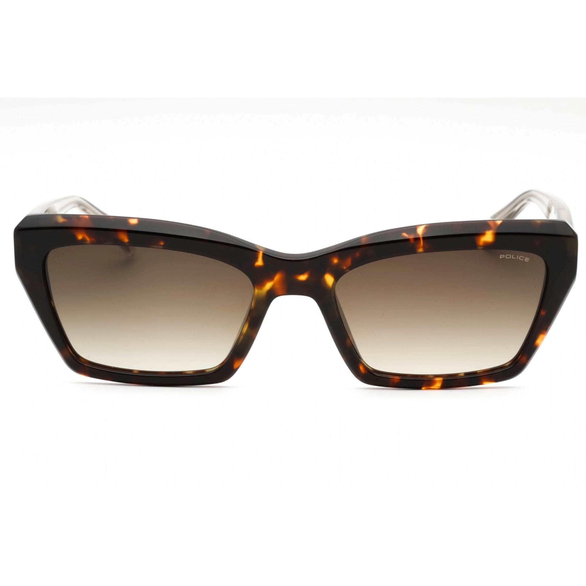 Police Women's Sunglasses - Tortoise Plastic Cat Eye Full Rim Frame | SPLG22 0909