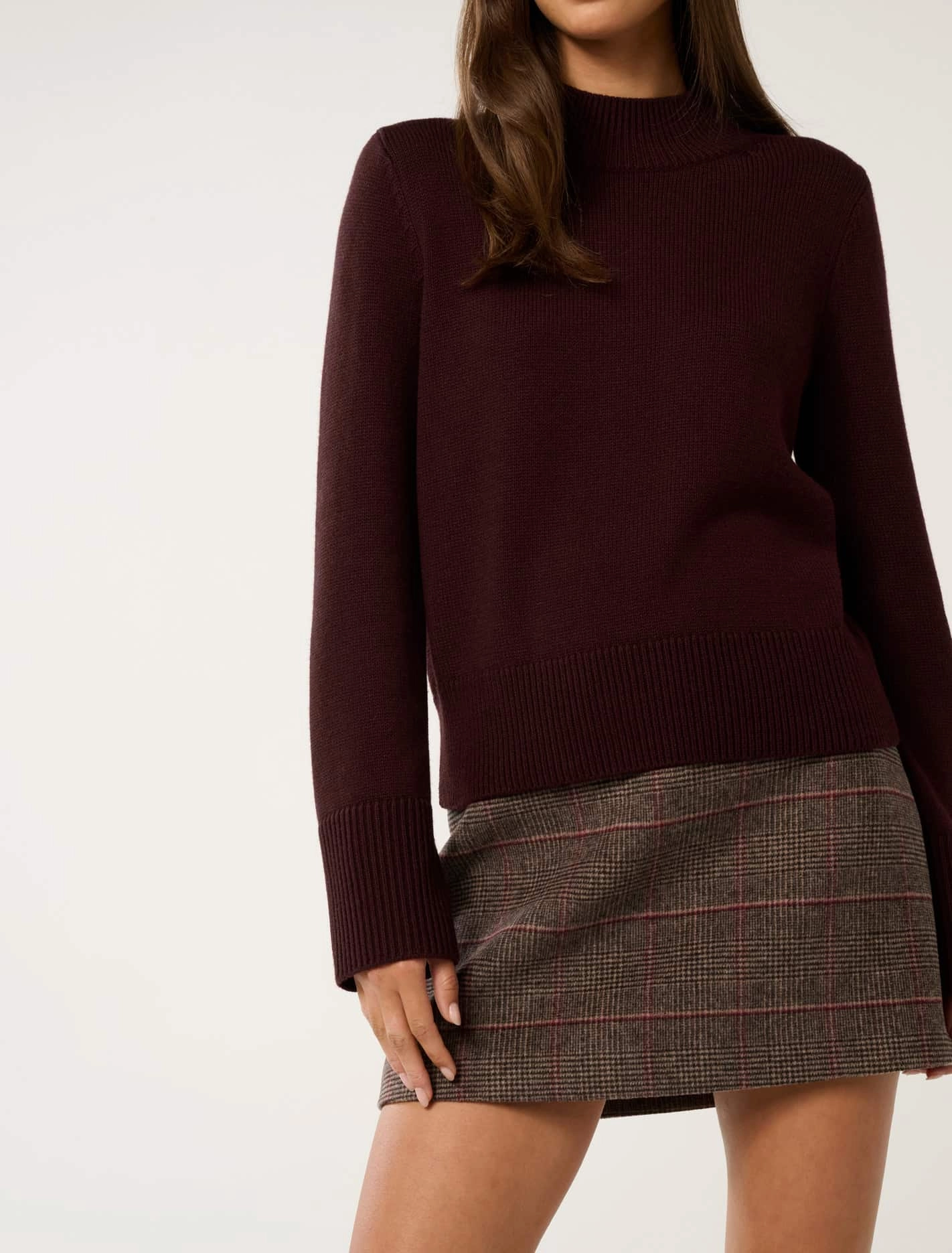 Poppy Stand Neck Jumper