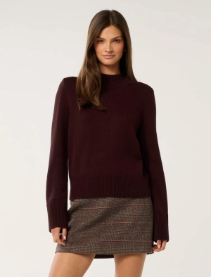 Poppy Stand Neck Jumper
