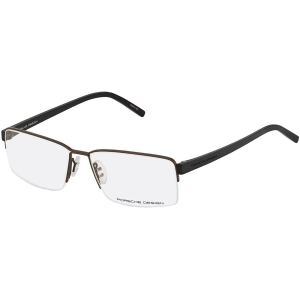 Porsche Men's Eyeglasses - Black Metal Rectangular Frame, 54 mm | PORSCHE P8351 A