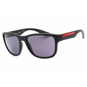Prada Sport Men's Sunglasses - Black Rubber Nylon Rectangular Frame | 0PS 01US DG009R